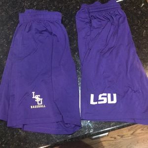 2 pair XL LSU Nike men’s athletic shorts.